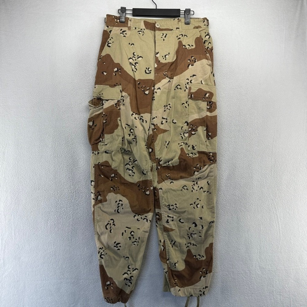 Vintage Military Chocolate Chip Camo Desert BDU Combat Pants Men's Small Regular